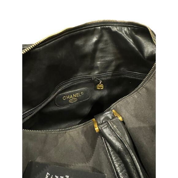 Chanel Vintage Leather + Nylon Duffel - Picture 2 of 8